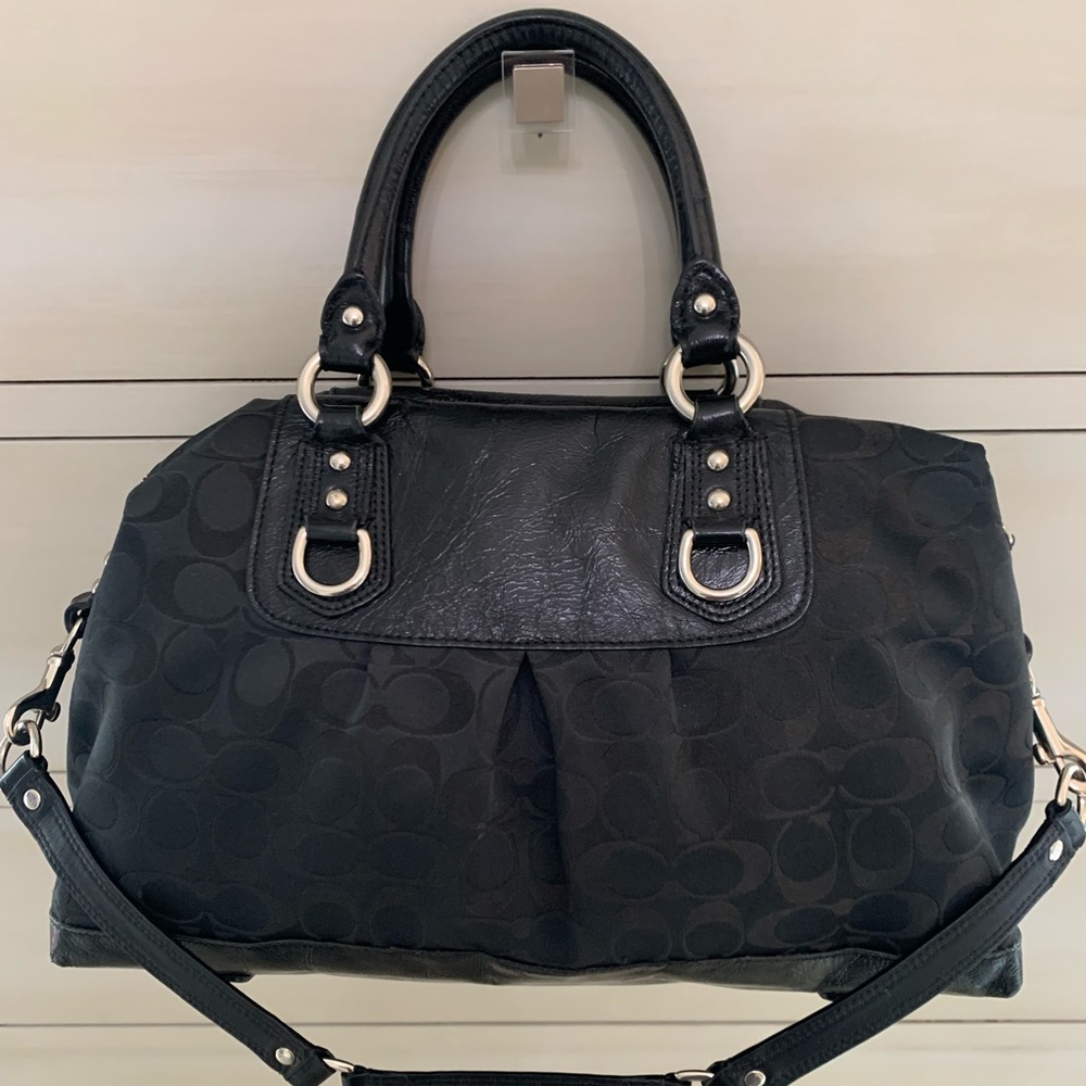 Coach Legacy Satchel with signature C print - Picture 3 of 6